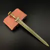 Espada de Estilo Antiguo Espada del Rey Yue Gou Jian Espada Ruyi Espada de Qin Shihuang Espada Arma Antigua Modelo Coleccionable Hoja Sin Abrir