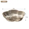 Lujo Ligero y Sensación de Alta Gama, Plato de Fruta de Plástico Comestible para Mesa de Café de Sala de Estar, Exhibidor de Bocadillos Doméstico de Moda con Alto Valor Estético