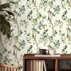 Pegatina de Pared Floral Romántica Autoadhesiva Papel Tapiz Resistente a la Humedad y al Moho Ecológico Lujo Ligero Decorativa para Pared de Dormitorio Armario Renovación