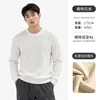 Camiseta de cuello redondo estilo Old Money, suéter de punto, top para hombre, jersey de manga larga para otoño e invierno, suéter casual y versátil, polo