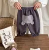 Nuevo Traje Chaleco Invierno Lindo Oso de Dibujos Animados Bebé Niño y Niña Chaleco de Algodón Relleno a Mano Pantalones de Chándal con Felpa Juego de Dos Piezas