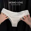 Prólogo Primeiro Amor~Calcinha Sexy Estilo Desejo Puro Feminino, Cobre Metade do Quadril, Sedosa, Confortável, Macia, Triângulo de Algodão Puro na Virilha