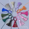 Llavero Integrado de Hilo de Algodón Retorcido a Mano Estilo Xizang con Borla Hecha a Mano Colgante DIY Accesorio para Bolso