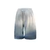 Pantalones Cortos de Algodón Puro Degradados para Hombre, Estilo Delgado de Verano, Moda Coreana, Ropa Exterior de Moda, Nuevo Modelo 2026, Pantalones Deportivos de Longitud Media para Hombre