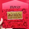 2026 Oro Puro 999 Día de la Madre Día del Padre Feliz Cumpleaños Billete de Oro Certificado de Excelencia en Oro Paquete Rojo Dorado Regalo