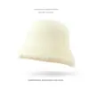 Gorro de Invierno para Mujer Circunferencia de Cabeza Grande Cara Pequeña Lana Nueva Tejido a Mano Japonés Cálido Estilo Occidental Engrosado Resistente al Frío Resistente al Viento Gorro Frío