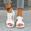 Sandalias Planas de Malla Tejida de Punto de Gran Tamaño Transfronterizas para Mujer 2026 Nuevo Estilo Europeo y Americano Suela Suave Casual Punta Abierta Sandalias Deportivas Talla 43