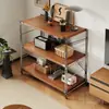 Prateleira de Armazenamento de Madeira Maciça, Armário com Coluna de Luz de Chão, Gabinete Baixo para Sala de Estar, Armário de Armazenamento, Prateleira de Armazenamento Multicamadas para Cozinha, Gabinete Lateral de Armazenamento para Varanda
