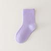 Calcetines nuevos para niños 2024 primavera y verano color sólido calcetines hasta media pantorrilla delgados transpirables calcetines deportivos niños y niñas bebé mayoreo