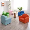 Área de Descanso para Educación Infantil Sofá Infantil, Juego de Sofás de un Solo y Doble Asiento de Color Sólido, Silla de Ocio con Respaldo Suave