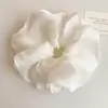 Elástico de Cabelo Estilo Francês Nuvem com Pedrinhas, Toque de Luxo, Elástico para Rabo de Cavalo Feminino, Corda de Cabelo Elegante