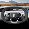 Adecuado para accesorios de modificación interior de cubierta de volante Avita 07/12, cubierta de manija de coche de gamuza para invierno