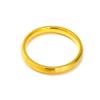 Anillo de trefilado con curvatura simple de estilo japonés y coreano para mujer, elegante, de alta gama, de acero de titanio y oro de 18 quilates, joyería de mano.