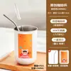 Taza de Café de Acero Inoxidable 304 Estilo Dibujos Animados Camping al Aire Libre Picnic Taza para Bebidas Frías Oficina Chica Casa Taza con Popote