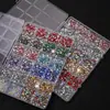 24 Compartimentos con Aproximadamente 7000 Pedrería Irregular de Color Mixto para Uñas con Base Plana, Pedrería de Resina Mini Color Blanco Champagne para Uñas, Decoraciones para Uñas