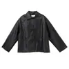 Chaqueta de Cuero para Mujer NEIHE Otoño 2026 con Cuello Solapa, Bolsillos Grandes y Diseño de Hombros Caídos 260131