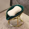 Jabonera ligera de lujo con escurridor, sin perforaciones, bandeja creativa para el hogar