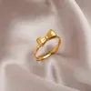 Processamento de fábrica anel personalizado feminino aço titânio não desbota abertura ajustável anel dedo indicador suporte amostra