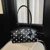 Shuai Mijia 2026 Verão Nova Bolsa de Mão Estilo Coreano Pequena Bolsa Tote Feminina Bolinhas Nicho Bolsa Almofada Bolsa de Ombro