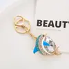 Llavero de Estrella de Mar, Vieira y Perla Nuevo Estilo Europeo y Americano Serie Oceánica Bohemia Aleación Accesorios para Llavero de Coche