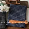 Tela de franela vintage 100% algodón, tela teñida en hilo de cuadros pequeños estilo coreano, ropa 100% algodón para mujer y niño, decoraciones para padres e hijos, bolsos