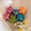 Serie de 2.5 cm Pinza para el Cabello de Plumeria Colorido Dos Tonos Flor de Bauhinia Pinza para el Cabello Pequeño Accesorio para el Cabello de Niños Pinza para el Cabello Otoño