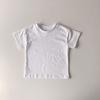 Ropa Coreana para Niños Verano Camiseta de Manga Corta para Niños Algodón Camiseta para Niños Cuello Redondo Niñas Camiseta de Color Puro Blanco y Negro Casual y Versátil