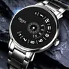 Una generación de estilo de tecnología negra sin manecillas reloj de cuarzo pantalla impermeable estudiante secundaria secundaria primaria reloj