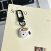 Chaveiro Preto Snoopy Doce e Legal para Mochila Escolar de Estudante Pingente de Desenho Animado Personalidade Cachorrinho Presente para Namorada Enfeites Pendentes Artesanais
