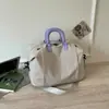 Bolsa de viagem leve de grande capacidade, bolsa de mão com alça transversal, bolsa para yoga e fitness, mala de armazenamento portátil de alto estilo