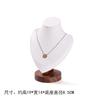 Conjunto Combinado de Suportes para Exibição de Joias em Madeira de Nogueira Suporte de Exibição para Anéis Brincos Pulseiras Colares Rack de Armazenamento de Joias