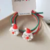 Laços de Cabelo Elásticos de Natal 2024 Papai Noel Árvore de Natal Laços de Cabelo Rena Bandas de Cabelo Dois em Um Alta Elasticidade