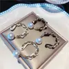 Pendientes de Semicírculo de Lujo Ligero de Nicho, Modernos y Versátiles, Pendientes de Cadena en Forma de C Estilo Popular de Influencer