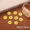 Accesorios de arte para uñas de tulipán con textura de aleación, estilo de lujo ligero, flores de rosa con goteo de aceite, flores de uña de moda, accesorios de uña portátiles