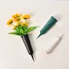 Tubo para Arranjo de Flores de Cemitério Personalizado, Flores Artificiais de Plástico, Flores Secas, Cesta de Flores para o Festival Qingming, Arranjador de Flores para Gramado de Culto aos Ancestrais no Cemitério