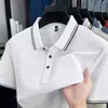 Camisa Polo de Manga Corta Douyin para Hombre, Casual de Negocios para Verano, Camiseta Transpirable de Algodón Puro para Jóvenes y Adultos