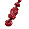 Colgante Llavero de Pixiu de Cinabrio Crudo para la Riqueza, Cinabrio de Oro Púrpura de Alto Contenido, Adorno de Bolso del Año Zodiacal, Accesorios al por Mayor