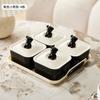 HD Acessível Luxo High-End Bandeja de Lanches Lanche Mesa de Centro Sala de Estar Exquisita Caixa de Frutas Secas de Plástico Doméstica Bandeja de Frutas Secas de Alto Valor