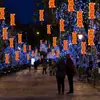 Luces colgantes de nudo chino para exteriores Festival de Primavera Día de Año Nuevo Árboles colgantes de Año Nuevo Iluminación de ingeniería para patios Luces de modelado Luces decorativas led