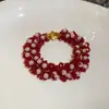Accesorio de Vacaciones: Pulsera Multicolor de Cuentas de Cristal y Perlas de Arroz de Múltiples Capas, Joyería de Mano Bohemia Lujosa y de Alta Gama