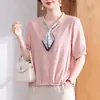 Traje de verano para madre con mangas cortas, nuevo estilo 2026, ropa de verano rejuvenecedora para mujeres de mediana edad y mayores, blusa elegante, regalo del Día de la Madre