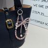 Avanzada Cadena de Cristal para Teléfono Móvil Moda Perla Cordón para Teléfono Móvil Lazo Abalorios Funda para Teléfono Móvil Adornos Colgantes Cadena Colgante Portátil
