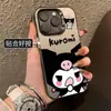 Funda Popular para Teléfono Kuromi Adecuada para Apple 15 Pro Max, Color Plata, Compatible con 14/13/12/17 Air/16, Transfronterizo