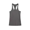 Regata longa branca de gola U, com caimento solto, para mulheres, nova peça de outer wear casual de verão, top sem mangas estilo preguiçoso