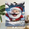 Manta de Franela Exclusiva Transfronteriza Manta Impresa Digitalmente en 3D Manta para Sofá Manta Cuadrada de Navidad Se Puede Personalizar con Fotos y Se Puede Iniciar con un Clic