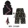 Conjunto de Pantalones Camuflados Modernos para Street Dance Infantil Hip-Hop Niños y Niñas Atuendo de Baile de Verano Ropa de Hip-Hop para Actuación Infantil