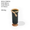 Vaso de Vidro Softhome Escandinavo de Boca Larga com Frisos e Borda Enrolada Plissado Decoração Suave Decorações para Sala Modelo