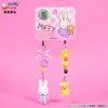 Baimao Original Miffy Coelho Boneca Chaveiro Pingente Feminino Criativo DIY Miçangas Casal Chaveiro Mochila Pingente