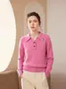 Suéter de Cachemira Grueso y Cálido para Mujer en Otoño e Invierno Nuevo Estilo Suéter para Mujer Cuello Polo Moda Ajustado Tejido Suéter Base Chaqueta