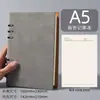 Cuaderno de hojas sueltas tamaño A5 con alto valor estético, páginas interiores reemplazables, adecuado para reuniones de negocios, libro de registro de 6 agujeros/4 agujeros, personalizable con logo